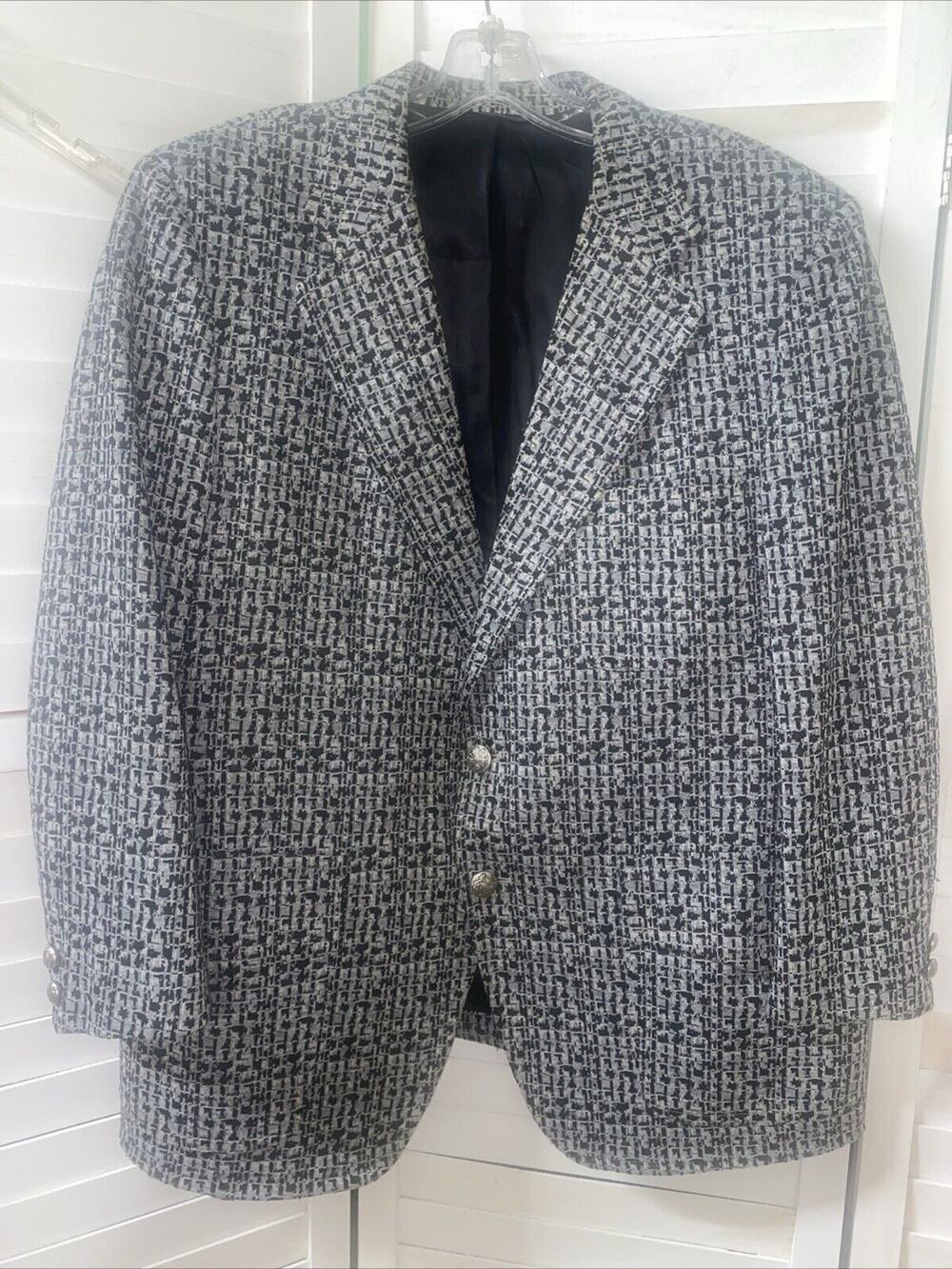 Vintage Eagle Clothes Sport Coat Blazer Jacket Men’s Polyester X-Large USA